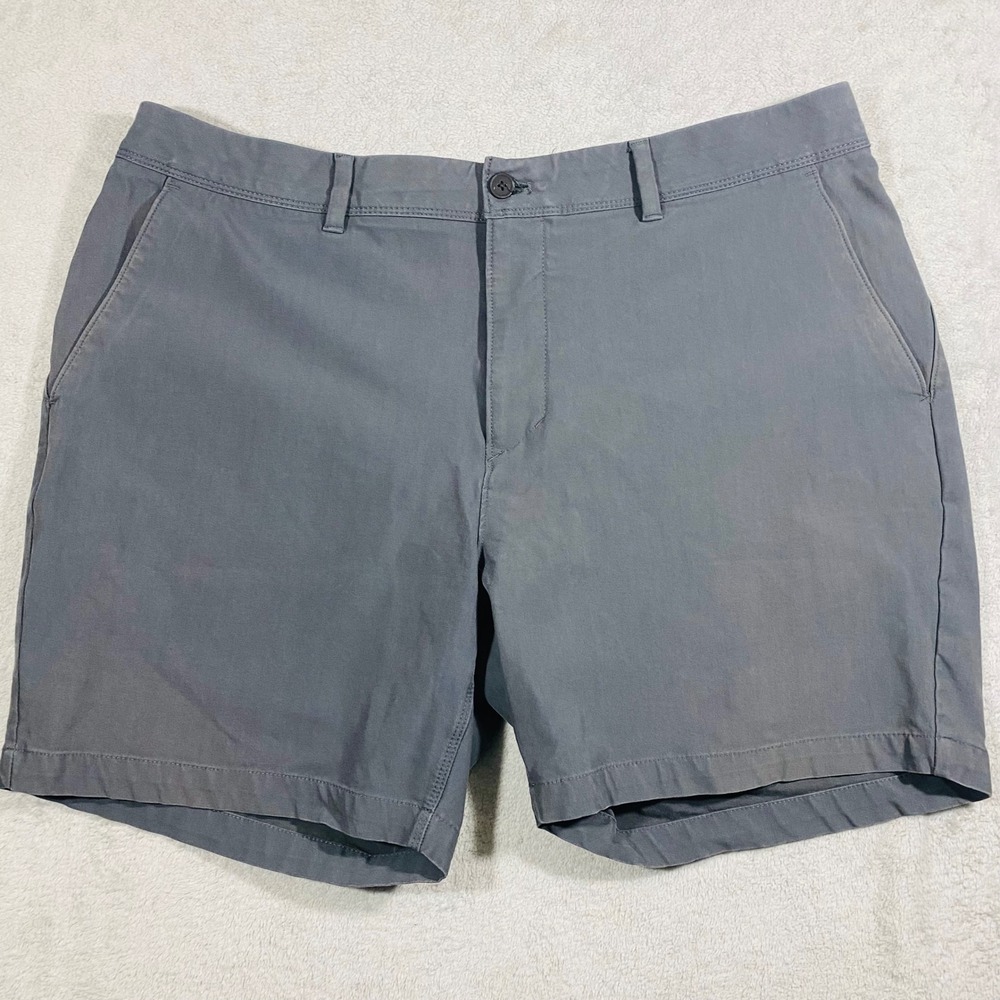 VRST Limitless Chino Shorts Mens 40 Grey 7‎ Inch Inseam Stretch Performance